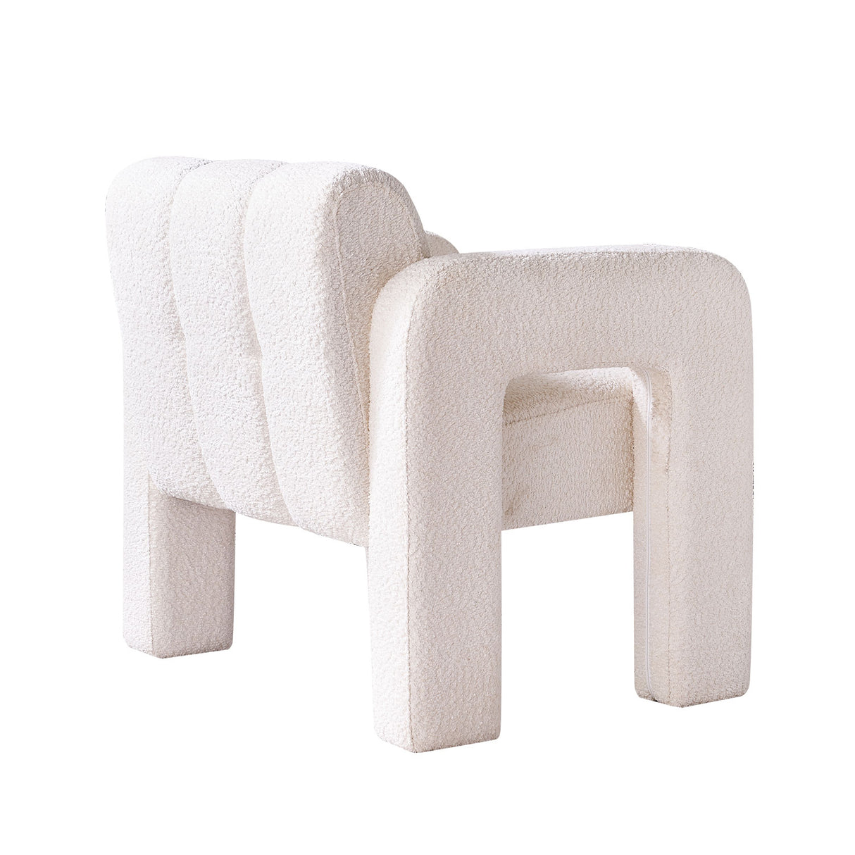 31.10" Wide Boucle Upholstered Accent Chair - V.I.P Digital Presence