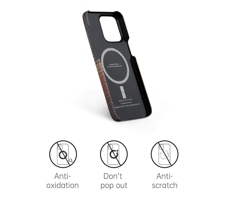 PITAKA is suitable for Apple 15promax magnetic sunset moonrise Kevlar floating aramid high-end magsafe carbon fiber mobile phone case - V.I.P Digital Presence
