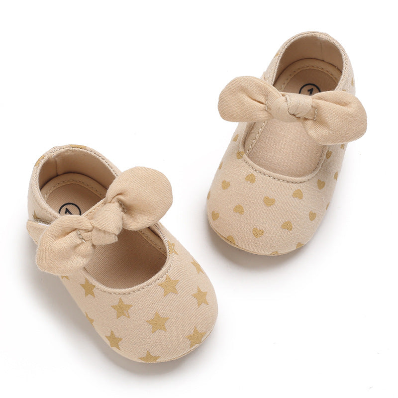 Spring And Autumn Models 0-1 Year Old Baby Toddler Shoes Soft Bottom Baby Shoes Soft Rubber Bottom Breathable Princess Shoes - V.I.P Digital Presence