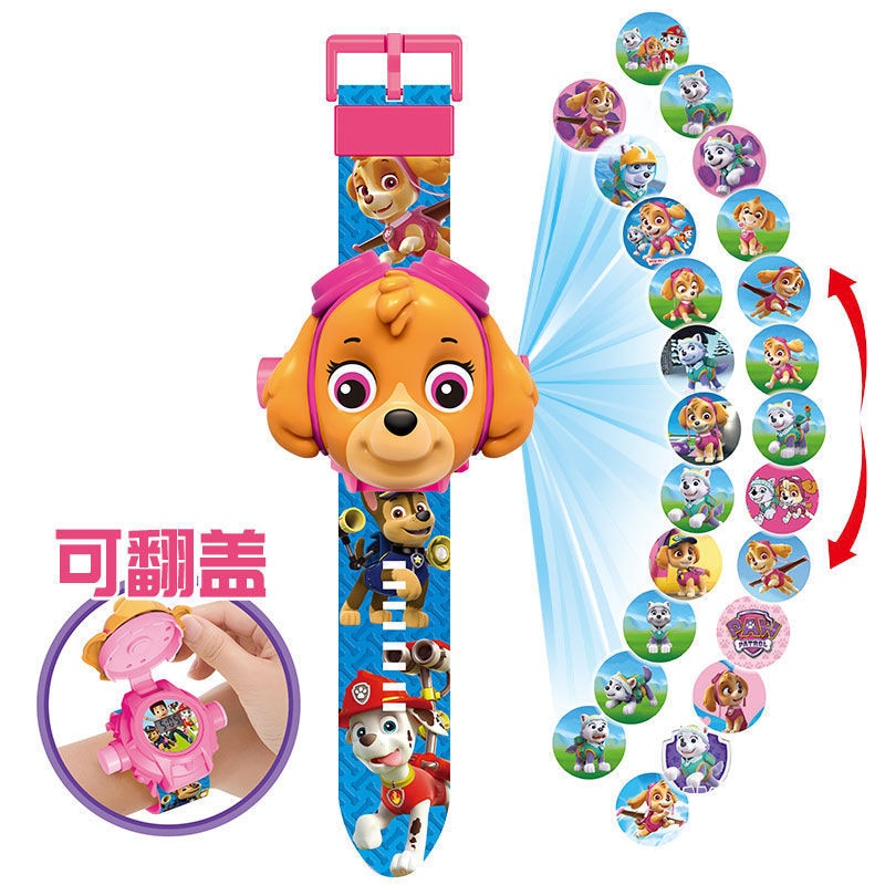 Paw Patrol Toys 3D Projection Digital Watch Dog Puppy Patrulla Canina Anime Action Figures Model Toy Marshall Chase Kid Gift Set - V.I.P Digital Presence