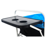 Folding Wagon Garden Shopping Beach Cart (white) - V.I.P Digital Presence