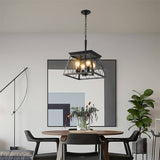 Farmhouse Chandelier  4-Light Vintage Antique Chandeliers Light Fixture For Kitchen Dining Room Living Room(No Bulbs) - V.I.P Digital Presence