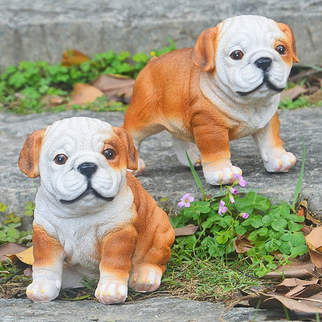 Bulldog ornament puppy resin - V.I.P Digital Presence