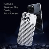 Calentadores de teléfono de metal para iPhone 13, 12, 14, 15 Pro Max Plus, accesorios de aluminio para el hogar