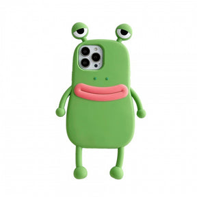 Funny Silicone 3D Frog Phone Case For IPhone 14 13 11 12 Pro Max XS XR X 7 8 Plus SE Cartoon Cute Shockproof Bumper Cover - V.I.P Digital Presence