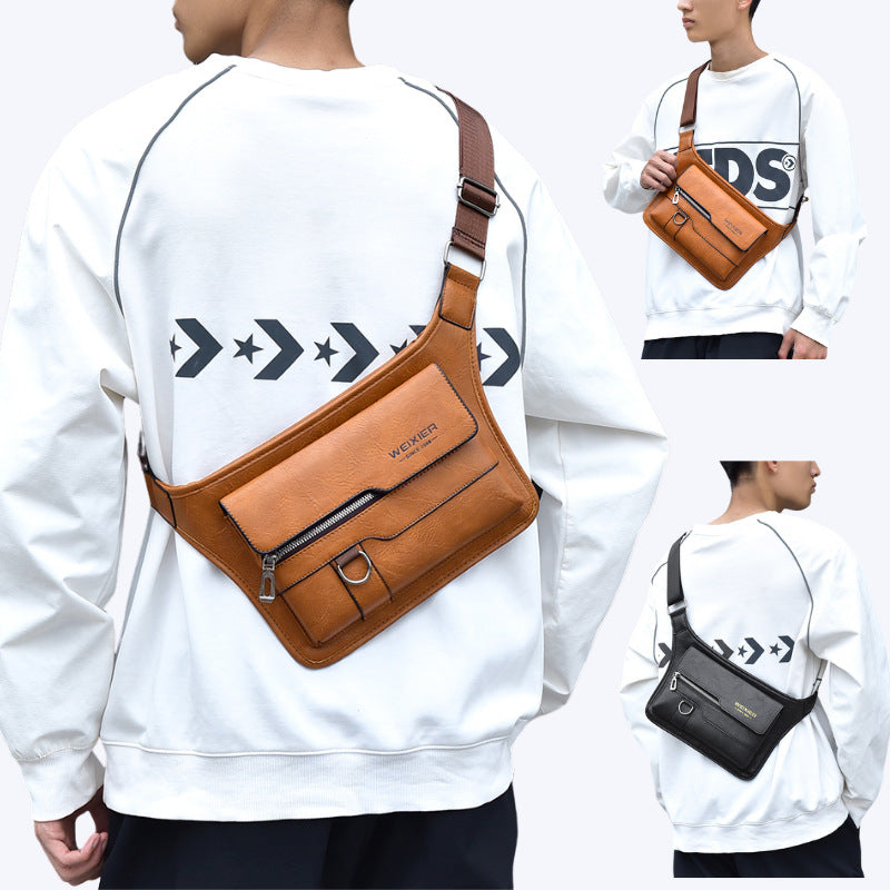 Men's large capacity waterproof chest bag large capacity crossbody bag shoulder bag ﻿ - V.I.P Digital Presence