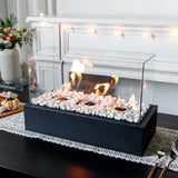 Rectangular three hole alcohol fireplace desktop home real fire heating alcohol lamp outdoor portable stove - V.I.P Digital Presence