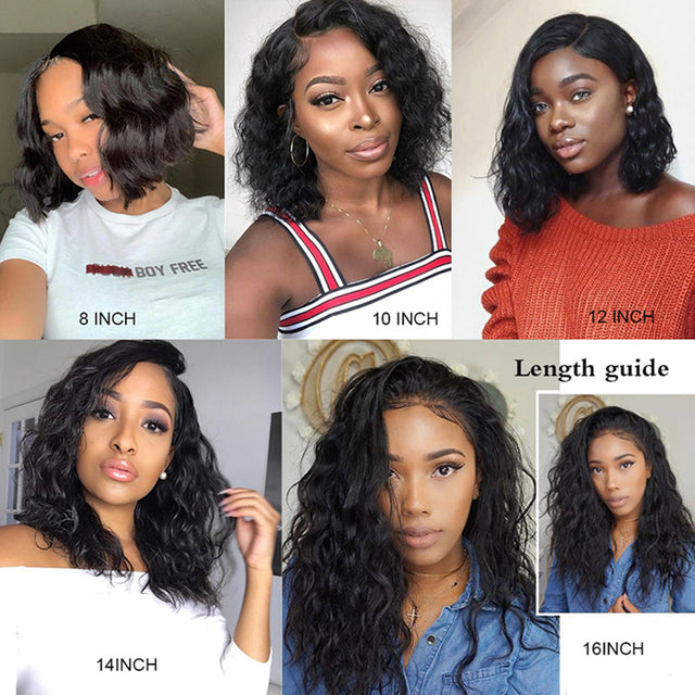 New Ladies Chemical Fiber Front Lace Bobo Short Curly Hair Long Bangs Wig Headgear - V.I.P Digital Presence