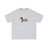 Sausage Dog Flocking Embroidery Short Sleeve T-Shirt Unisex INS Casual Loose Pure Cotton Top Summer Tee Street Fashion - V.I.P Digital Presence