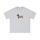 Sausage Dog Flocking Embroidery Short Sleeve T-Shirt Unisex INS Casual Loose Pure Cotton Top Summer Tee Street Fashion - V.I.P Digital Presence