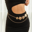 Punk exaggerated big heart metal style body chain sexy starfish waist chain - V.I.P Digital Presence