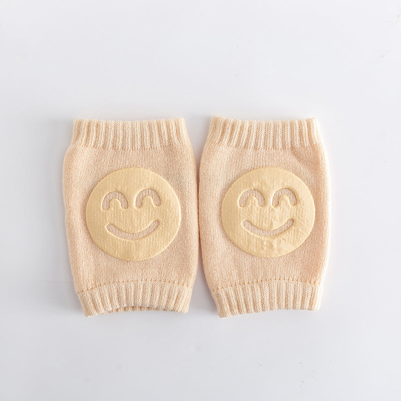Woolen loop baby socks, elbow protection, walking and crawling, knee protection, baby and child knee protection, smiling face knee protection - V.I.P Digital Presence