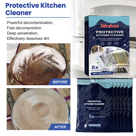 Kitchen Cleaning Detergent Powder, Stove Hood Kitchen Utensils Heavy Oil Cleaning Decontamination Detergent - V.I.P Digital Presence