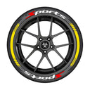 SPORTS series car tire letter sticker DIY sticker personalized modification sticker 3D three-dimensional all-in-ode tire sticker - V.I.P Digital Presence