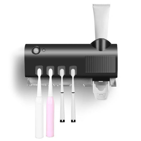 Wall Toothbrush Holder Smart Bathroom Toothpaste Squeezer for Bathroom Toilet Automatic Disinfect Bathroom Accessories - V.I.P Digital Presence