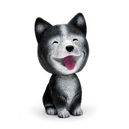 Cute doll decorations in the car, resin bobblehead dog animal bulldog, creative cute car ornaments - V.I.P Digital Presence