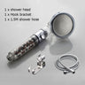 New Tourmaline balls Filter Shower Head Water saving 3 Modes adjustable SPA shower head on/off button high pressure shower - V.I.P Digital Presence