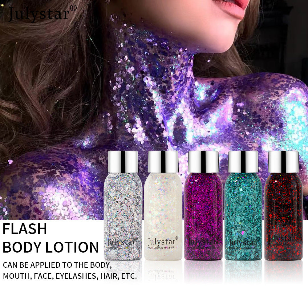 Color Gold Cong Sequins Eyeshadow Liquid High Color Makeup Dazzling Performance Blue Liquid Eyeshadow - V.I.P Digital Presence