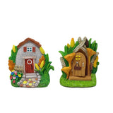 Fairy tale Door and Window Set Decoration Creative Resin Outdoor Garden Door and Window Decoration - V.I.P Digital Presence