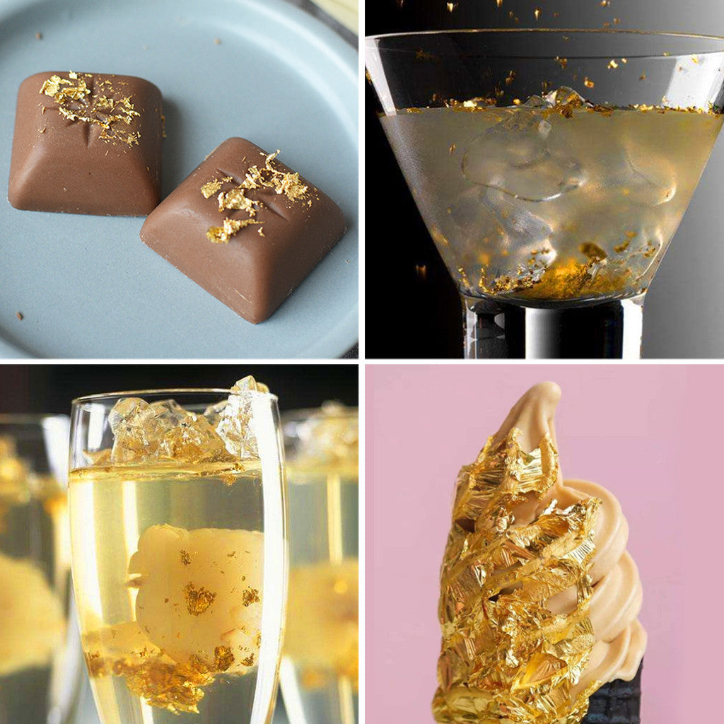 Gold Foil Pastry Decorations, Pastry Decoration Mask Treatment With Decorative Supplies - V.I.P Digital Presence