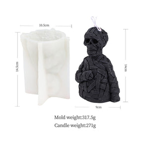 Gauze Zombie Skull Halloween Silicone Candle Mold Aromatherapy Plaster Holiday Atmosphere Decoration - V.I.P Digital Presence
