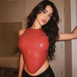 Round neck sleeveless irregular hem top women's vest - V.I.P Digital Presence
