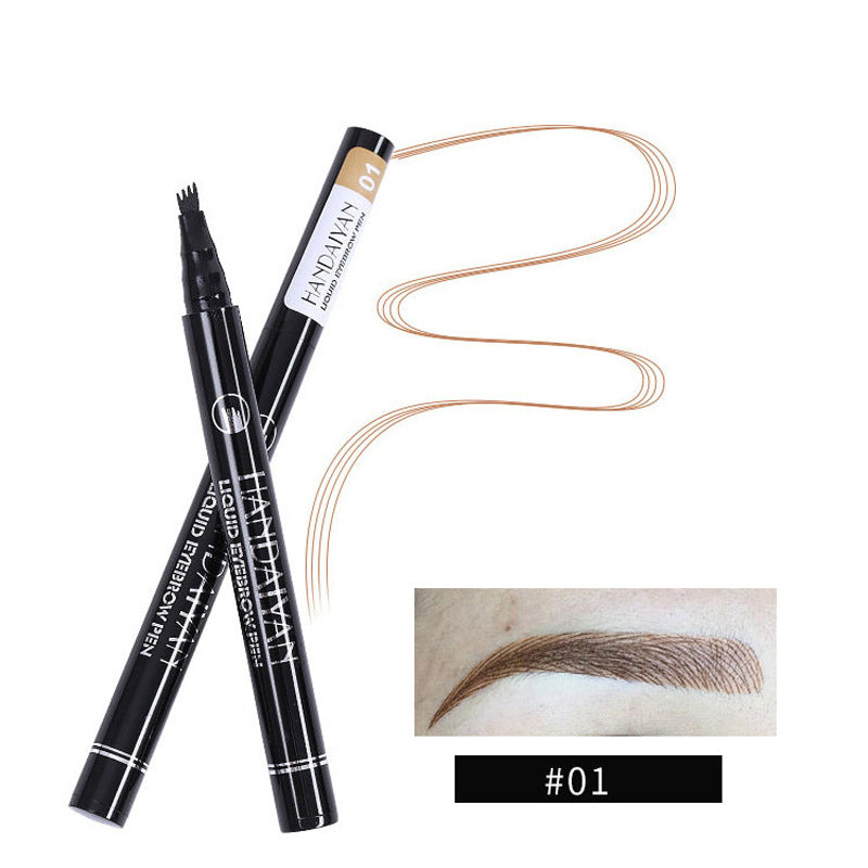 Four Head Eyebrow Pencil Liquid Eyebrow Pencil Very Fine Micro Carving Eyebrow Pencil Waterproof And Durable - V.I.P Digital Presence