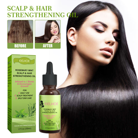 Mint Hair Nutrient Solution, Hair Growth Scalp Care Split Ends Care Strengthen Hair Essential Oil - V.I.P Digital Presence