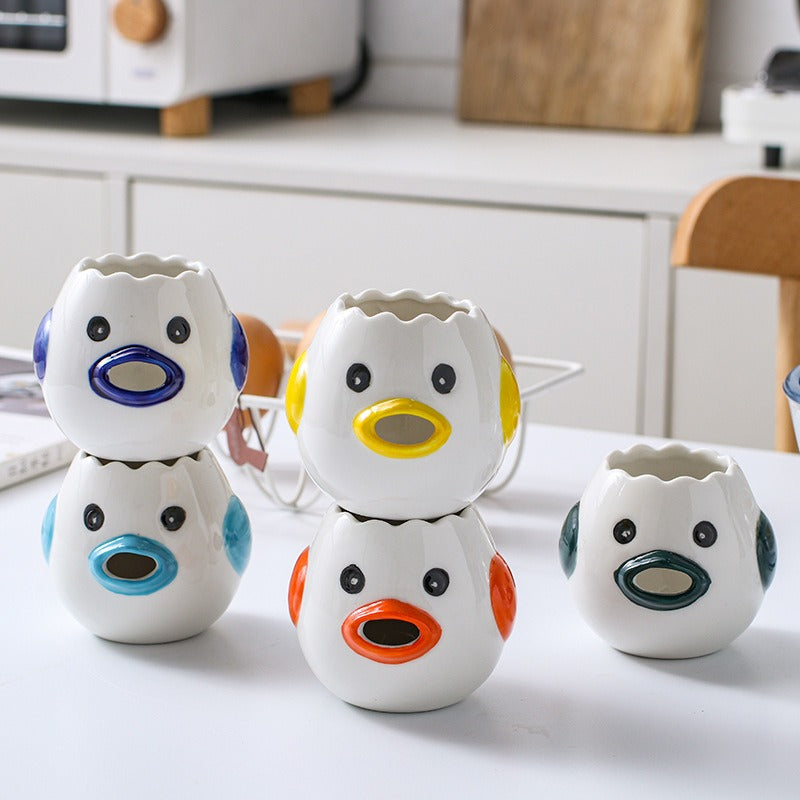 Ceramic egg white and protein separator household egg liquid and yolk filter baking tool easy to clean - V.I.P Digital Presence