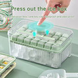 Press Type Ice Cube Ice Box Refrigerator Ice Cube Artifact Silicone Mold With Cover Household Sealed Food Grade Ice Maker - V.I.P Digital Presence