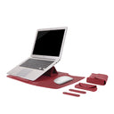 Laptop Bag PU Leather Sleeve Bag Waterproof Case For Macbook Air Pro 13 15 Portable Laptop Notebook Bag With Support Frame - V.I.P Digital Presence