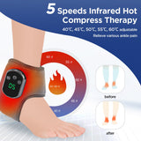 USB Heated Ankle Support with Hot Compress Massage Function Rechargeable Foot Ankle Joint Care and Foot Massager - V.I.P Digital Presence