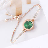 Girls' Watch Fashionable Diamond Inlaid INS. Academic Style Temperament Dial Decoration Lazy Pull Women's Bracelet Watch - V.I.P Digital Presence