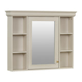 35'' x 28'' Blue Wall Mounted Bathroom Storage Cabinet with Mirror Door, Modern Bathroom Wall Cabinet with Mirror - V.I.P Digital Presence