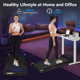 New 8.10 Walking Pad Under Home Desktop Treadmill -2.5HP Walking Treadmill 0.6-4MPH 300LBS Capacity Remote Control Battery - V.I.P Digital Presence