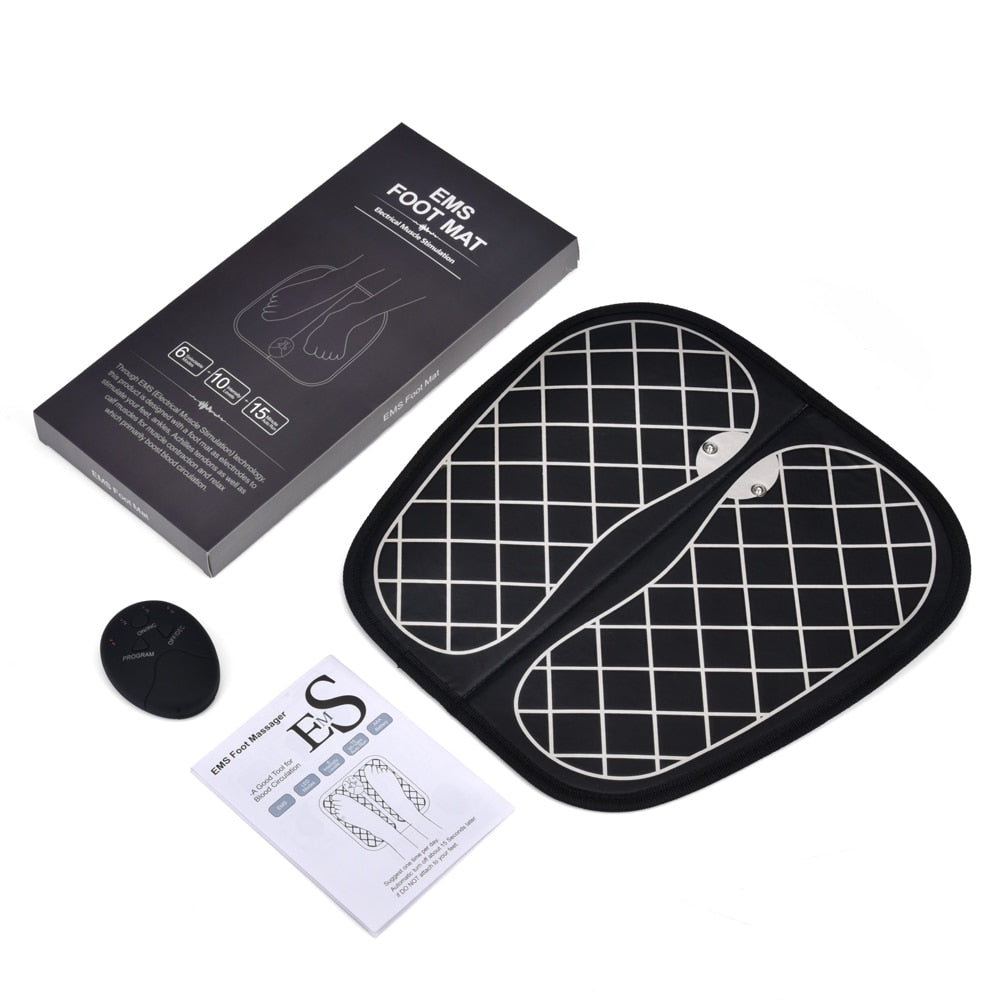 Electric EMS Foot Massager Foot Muscle Stimulator Massager Wireless Low Frequency Feet Physiotherapy ABS Stimulator Massage Mat - V.I.P Digital Presence