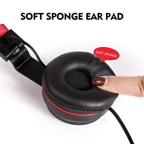 Head mounted wired earphones for e-sports, chicken eating, with microphone for phone and computer calls, universal earphones for gaming - V.I.P Digital Presence