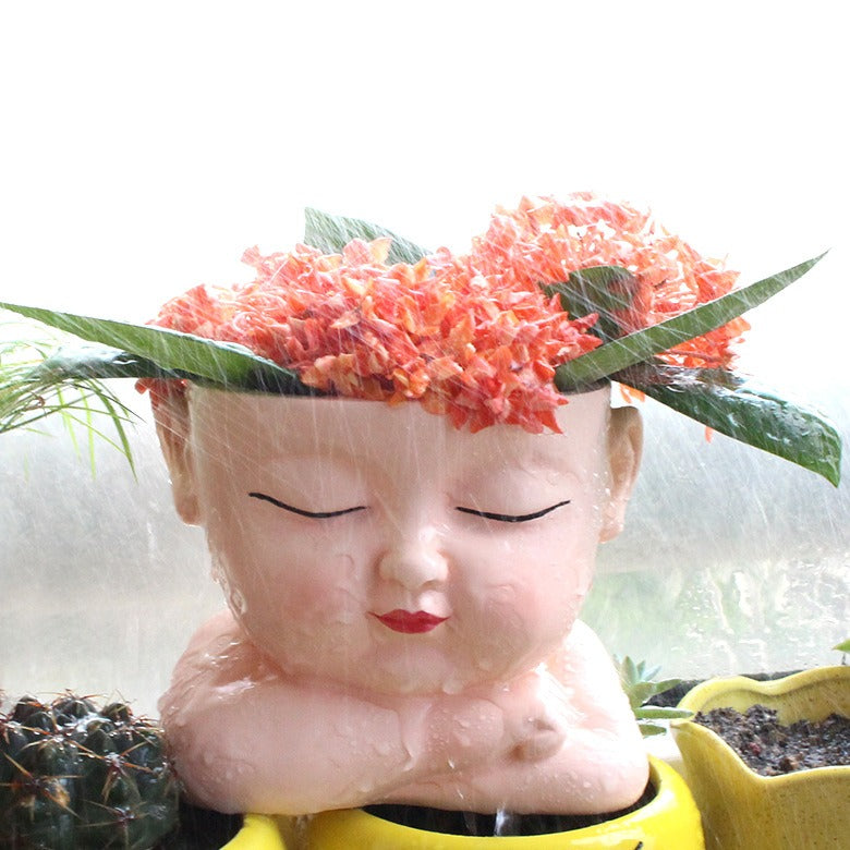 Creative Baby Flower Pot Decoration Potting Landscape Courtyard Garden Face Flower Pot - V.I.P Digital Presence