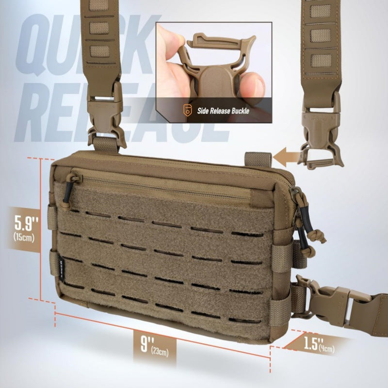 Tactical/outdoor gear: 1000D Airsoft bag, Molle vest, chest bag, camping pack, EDC hunting/hiking kit. - V.I.P Digital Presence