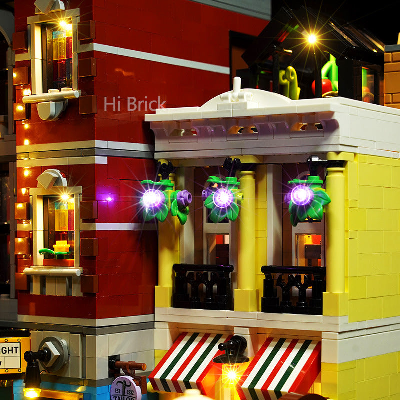 Building block lighting is compatible with LEGO 10312 Jazz Club Street View Building Blocks and LED lights - V.I.P Digital Presence