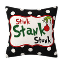 Grinch Christmas Pillow Cover Amazon Home Christmas Decoration Cushion Sofa Pillowcase - V.I.P Digital Presence