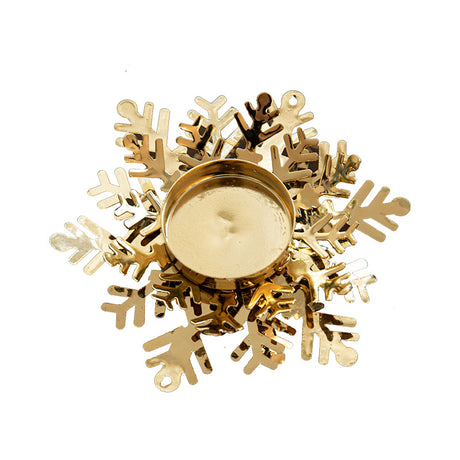 Christmas Golden Iron Candlestick Desktop Decoration Christmas Day Snowflake Decorations Table Arrangement - V.I.P Digital Presence
