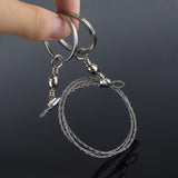 Sierra de alambre de acero manual, motosierra, sierra de cuerda, sierra de cuerda, sierra salvavidas, equipo de supervivencia al aire libre, suministros para actividades al aire libre