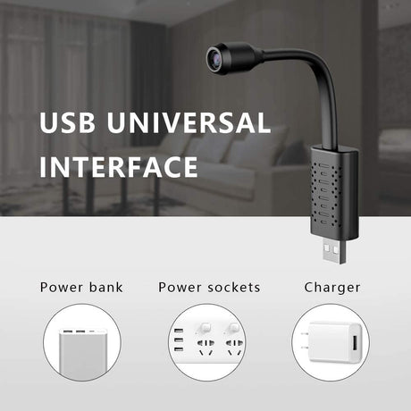 EVKVO HD Smart Mini Wifi USB Camera Real-time Surveillance IP Camera AI Human Detection Loop Recording Mini camera Support 64G - V.I.P Digital Presence