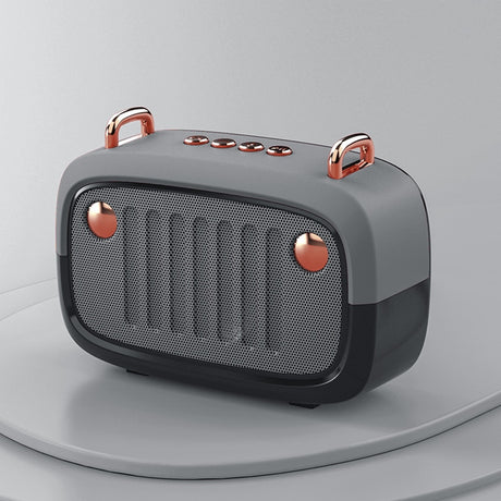 Cool Vintage Portable Bluetooth V5.0 Speaker Long Worktime Outdoor Loudspeaker Support TF Card/U Disk/FM Wireless Subwoofer - V.I.P Digital Presence