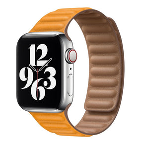 Suitable For iwatch8 Watchband S7 SE 6/5/43 Magnetic Suction New Leather Loopback Chain Apple Watch Wristband - V.I.P Digital Presence