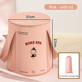 Foldable foot bath bag foot bath basin deep barrel over calf dormitory fumigation foot bath barrel household portable foot bath - V.I.P Digital Presence