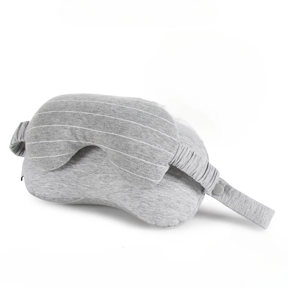 Portable type Eye Mask 2-in-1 Neck Pillow Sweat Cloth Foam Particle Eye Mask Pillow Car Travel Leisure Nap Pillow - V.I.P Digital Presence