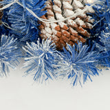 A set of 4 artificial Christmas trees, including flower garlands, flower garlands, and 2 entrance trees, equipped with LED light - V.I.P Digital Presence