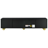 U-Can modern TV stand is suitable for TVs under 75 inches and comes with a storage cabinet top marble pattern and circular stand - V.I.P Digital Presence